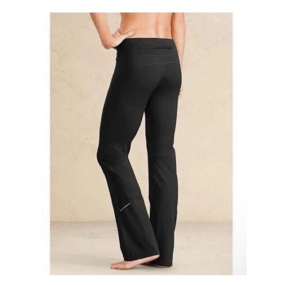 Athleta Runabout Yoga Athletic Stretch Pants Black Womens S Small Waist Pocket - Picture 1 of 9